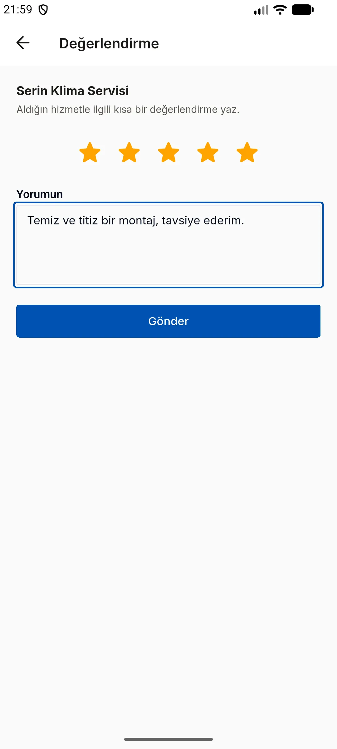3. adım: Profesyoneli değerlendirin