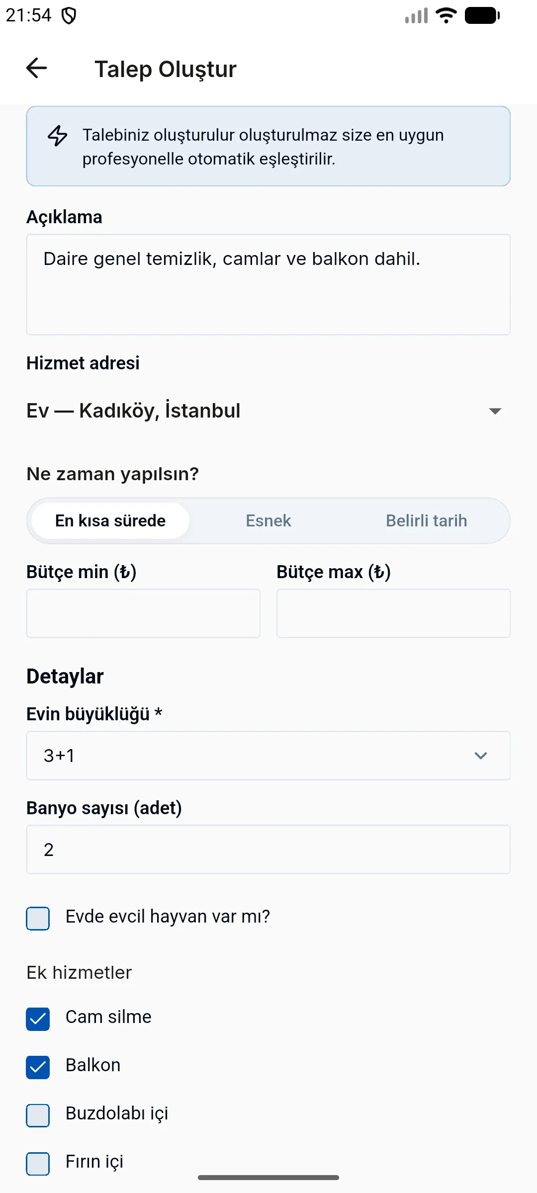 3. adım: İşi anlatın