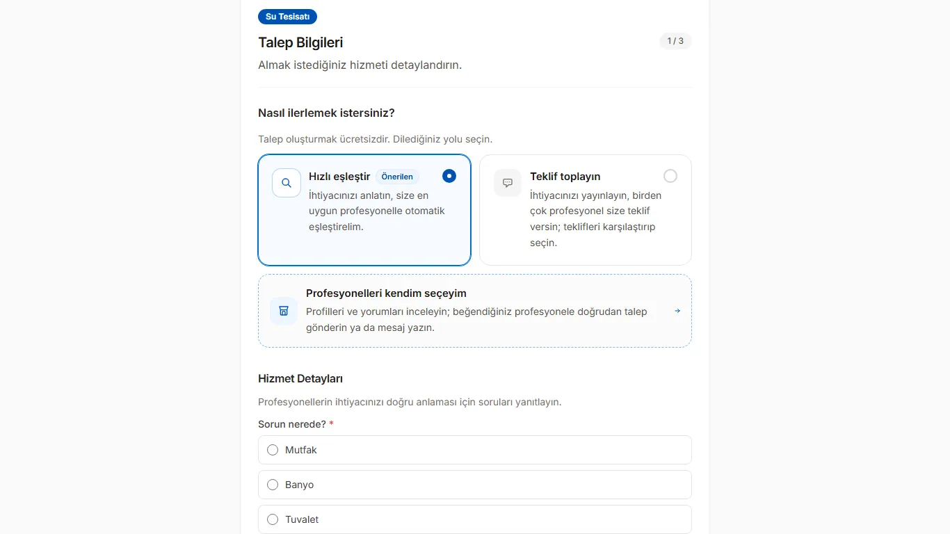 2. adım: Nasıl ilerleyeceğinizi seçin