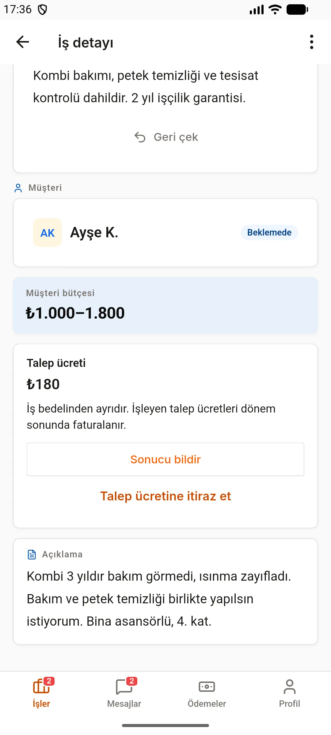 1. adım: İtirazı başlatın